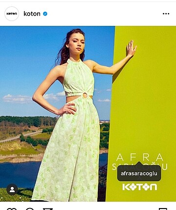 Koton afra Saraçoğlu koleksiyonu elbise