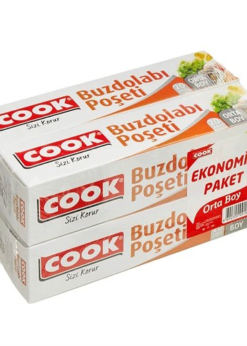 Cook Buz Dolabı Poşeti 4 adet+Pişirme Kağıdı Yeni Paketli
