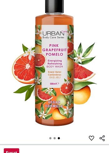 Urban Care Pembe Greyfurt Pomelo Duş Jeli 500ml