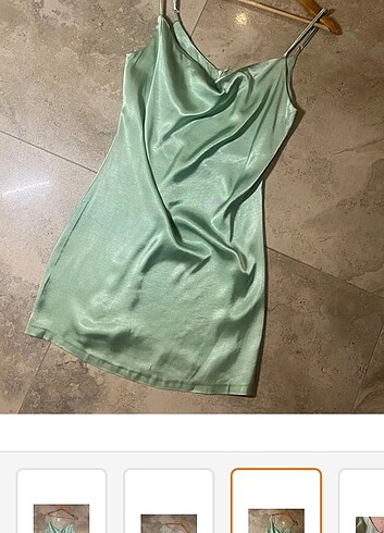 BSL FASHION Mint yeşili elbise