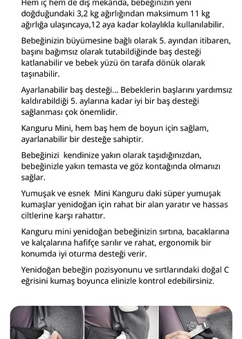  Beden mavi Renk Bebek Kangurusu