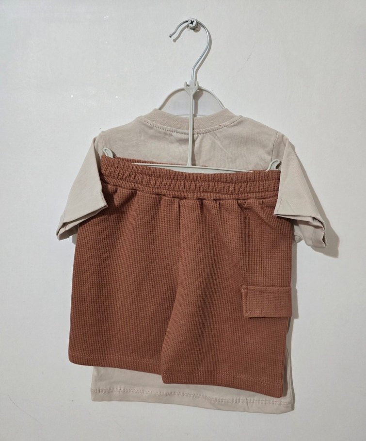 Pamuklu Erkek Çocuk Baskılı Tişört Şortlu Takım - Görsel 2