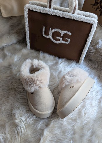 UGG Tüylü Beyaz i Kadın Terlik - Görsel 2