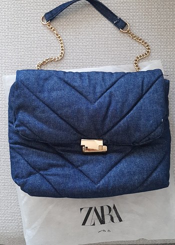 Zara Mavi Kot Kadın Çanta