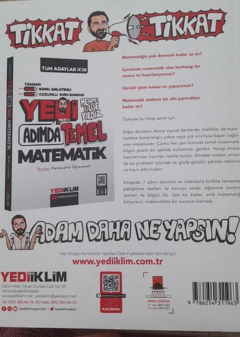 Yedi Adımda Temel Matematik Soru Bankası