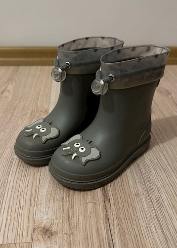 Gri Erkek Çocuk yağmur Botları