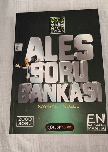 ALES Soru Bankası Sayısal - Sözel 2000 Soru 2017