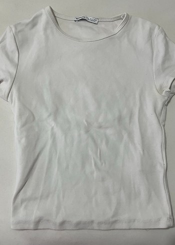 Bershka beyaz crop
