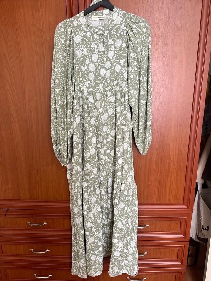 Bohem Stil Uzun Kollu Kadın Elbise - Görsel 2