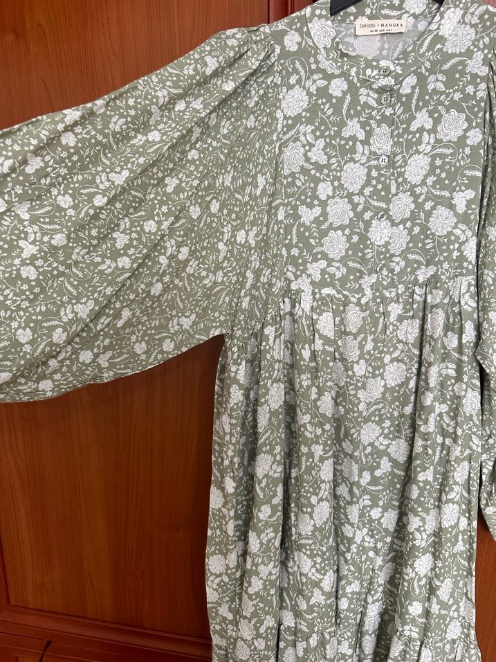 Bohem Stil Uzun Kollu Kadın Elbise - Görsel 3