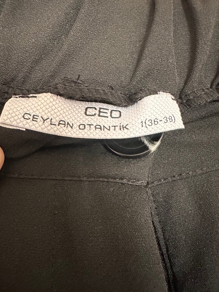 Drapeli Siyah Uzun Kadın Etek - Görsel 5