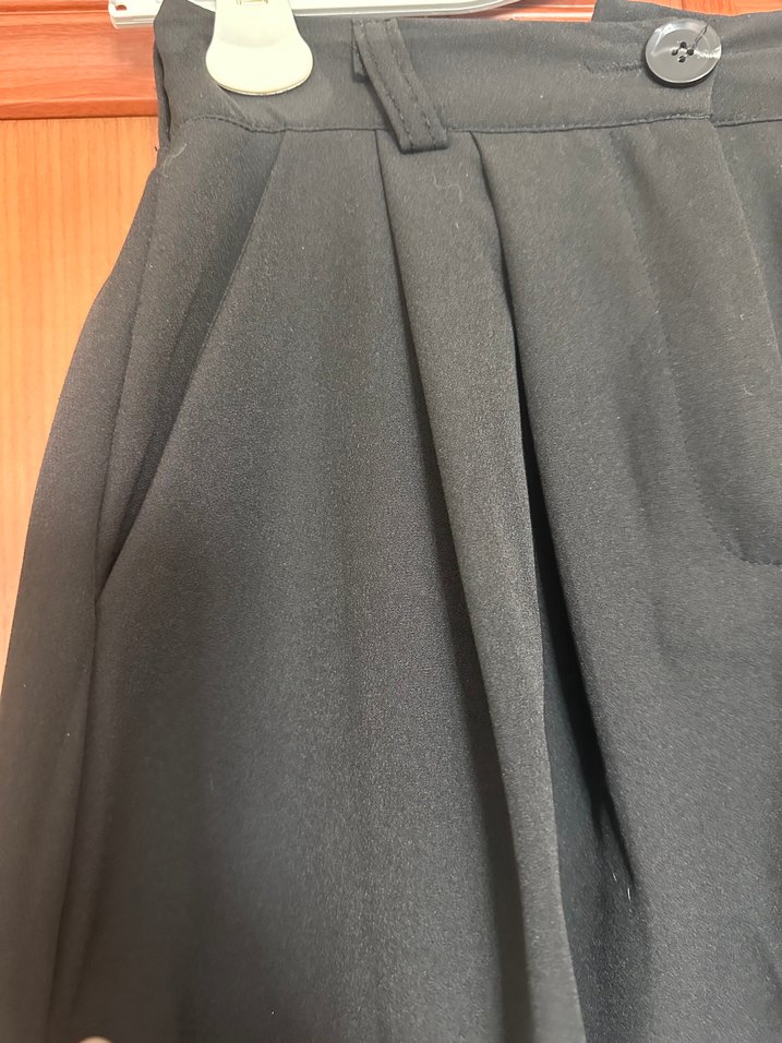 Drapeli Siyah Uzun Kadın Etek - Görsel 2