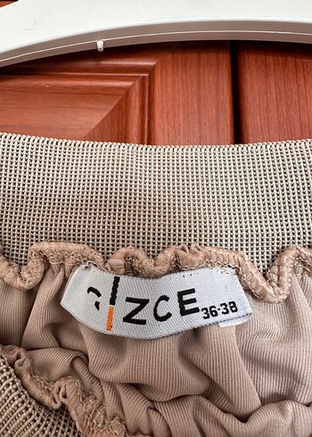 Bej Pilili Uzun Etek - Görsel 3