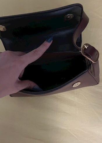 Diğer Bordo Deri Kadın Omuz Çantası