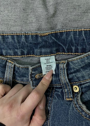 s Beden Rahat Kesim Kadın Denim Pantolon HM MARKA 34 beden
