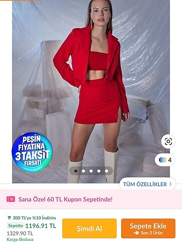 Holly lolly kırmızı blazer ceket