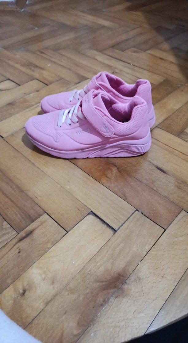 Kız Çocuk Pembe Cırtcırtlı Spor Ayakkabı - Görsel 2