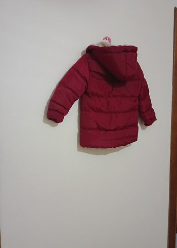 Bordo Erkek Çocuk Kürklü Mont - Görsel 6