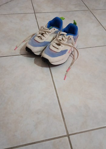 Mavi Bağcıklı Kadın Spor Ayakkabı - Görsel 2