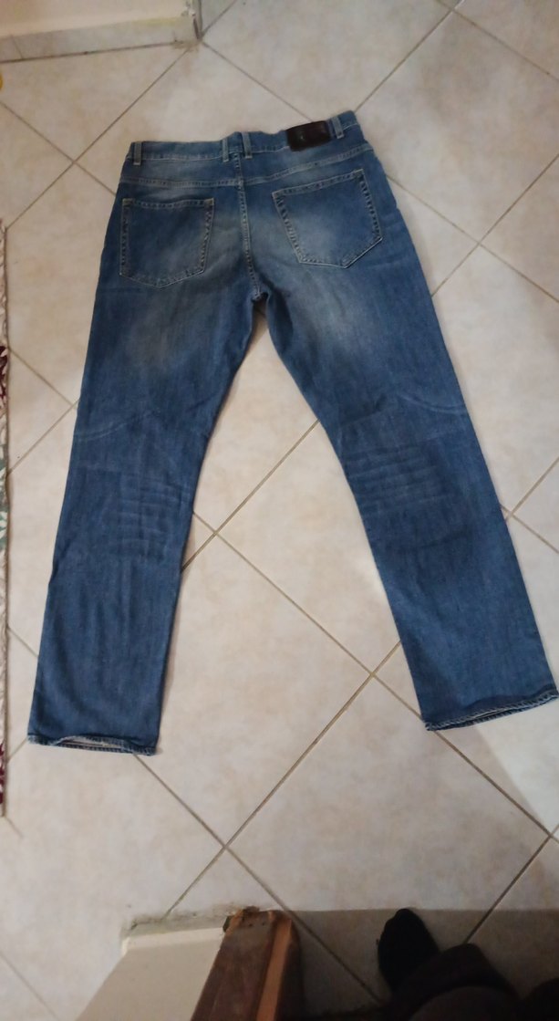 Mavi Rahat Kesim Erkek Kot Pantolon - Görsel 2