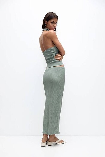 s Beden Pull & Bear Halter Yaka Bluz