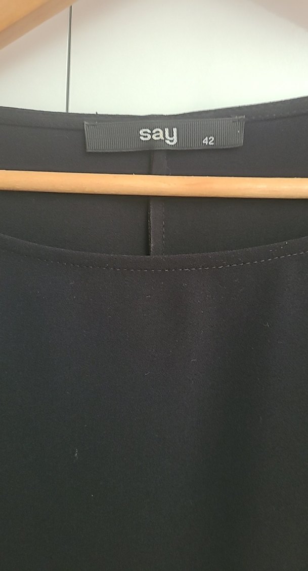 Siyah Kayık  Yaka Kadın Midi Elbise - Görsel 3