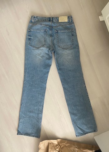 Stradivarius Mavi Normal Boy Kadın Denim Pantolon