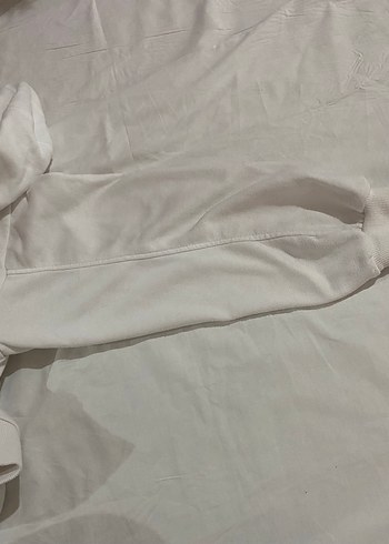 s Beden Beyaz Kapüşonlu Kadın Sweatshirt