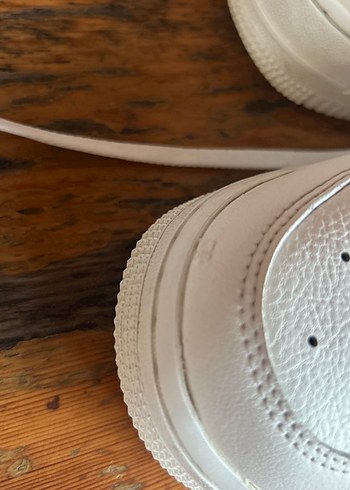 NİKE Beyaz Deri Platform Topuklu Kadın Spor Ayakkabı - Görsel 7