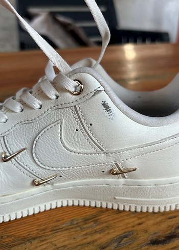 NİKE Beyaz Deri Platform Topuklu Kadın Spor Ayakkabı - Görsel 5