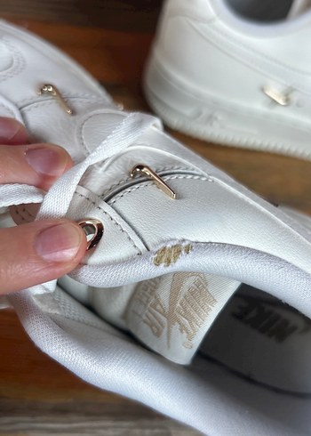 NİKE Beyaz Deri Platform Topuklu Kadın Spor Ayakkabı - Görsel 6