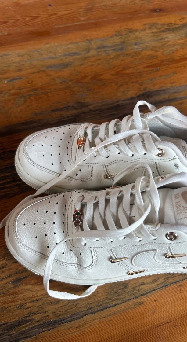 NİKE Beyaz Deri Platform Topuklu Kadın Spor Ayakkabı - Görsel 2