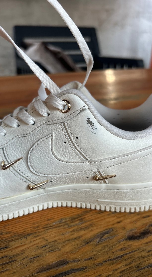 NİKE Beyaz Deri Platform Topuklu Kadın Spor Ayakkabı - Görsel 5