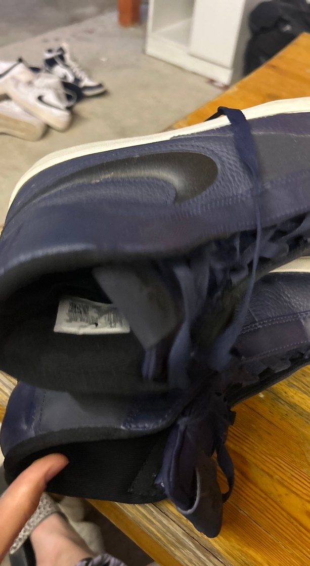 nike Lacivert Spor Ayakkabı Velcro Detaylı - Görsel 4