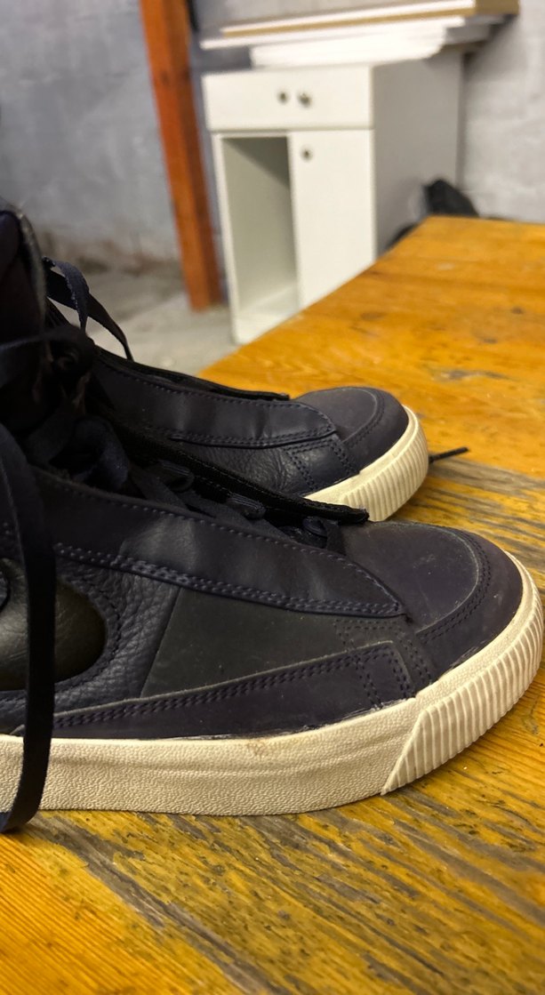 nike Lacivert Spor Ayakkabı Velcro Detaylı - Görsel 2