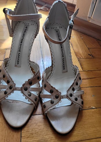 Beyaz Kemerli Dolgu Topuklu Kadın Abiye Ayakkabı - Görsel 5