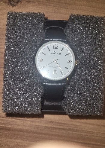 NACAR Erkek Old Money  Kol Saati Siyah Deri Kayış - Görsel 3