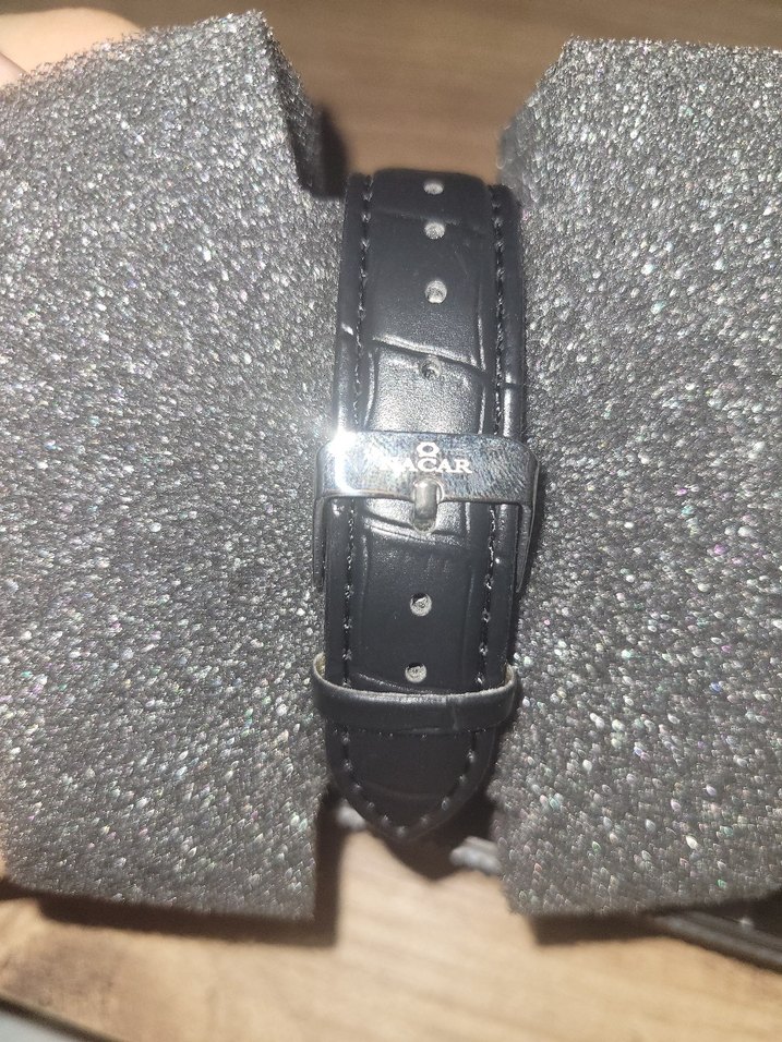 NACAR Erkek Old Money  Kol Saati Siyah Deri Kayış - Görsel 4