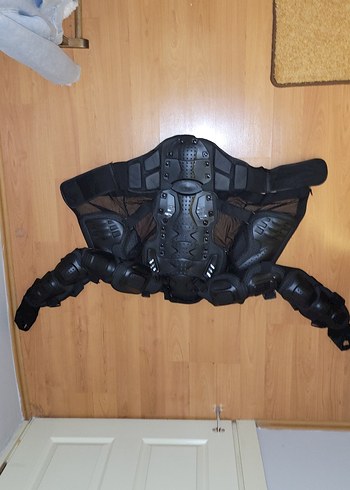 Siyah Deri Kemerli Motosiklet montu - Görsel 7