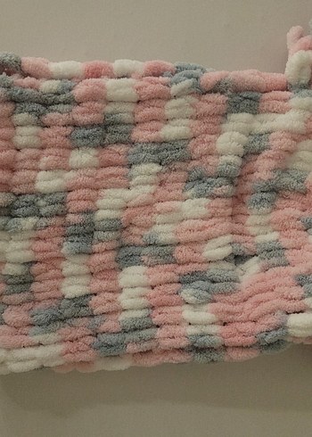 Çocuklar için Çok Renkli Örgü Bere ve Boyunluk - Görsel 2