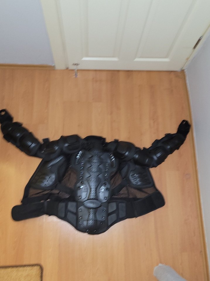 Kemerli Siyah Deri Motosiklet Montu - Görsel 3