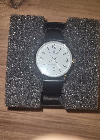 Nacar Erkek Siyah Klasik Saat - Görsel 2