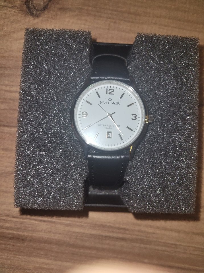 Nacar Erkek Siyah Klasik Saat - Görsel 2
