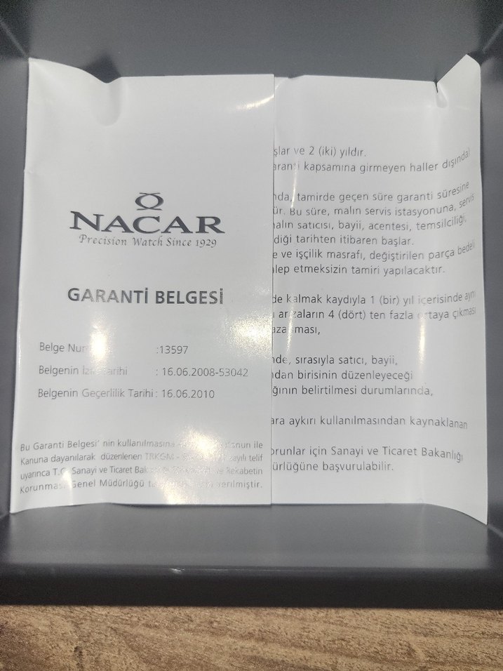 Nacar Erkek Siyah Klasik Saat - Görsel 5
