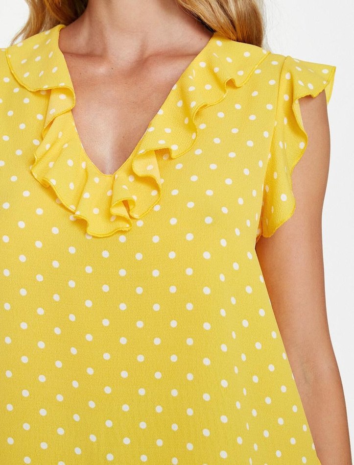 Koton Sarı Bluz - Görsel 4