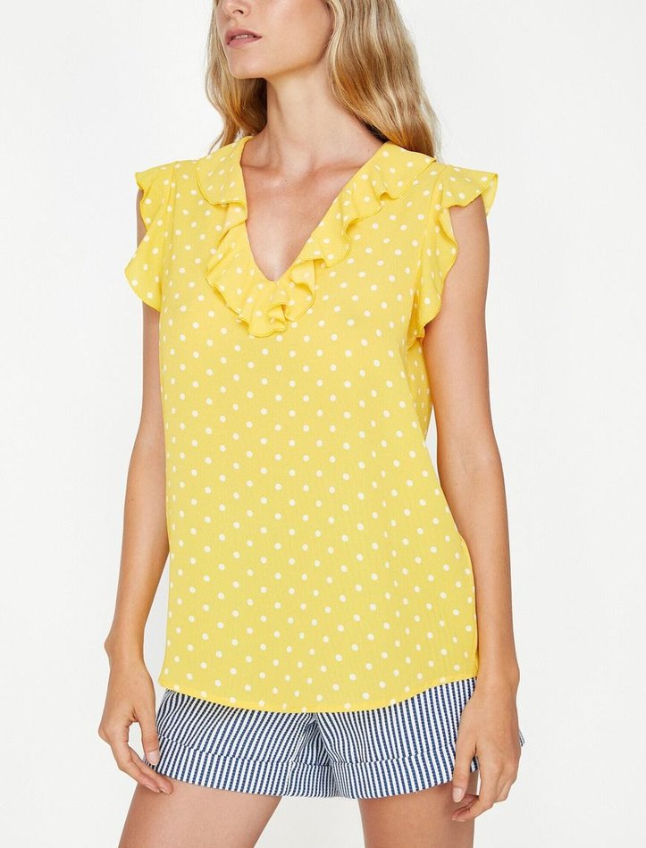 Koton Sarı Bluz - Görsel 2