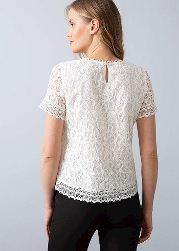 US Polo Beyaz Bluz - Görsel 4