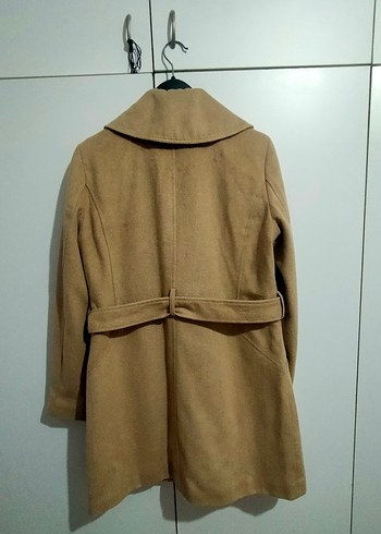 Kemerli Camel Rengi Kaban