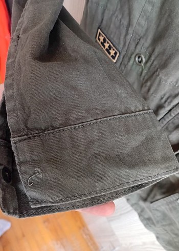 Düğmeli Gri Kadın Ceket - Görsel 4