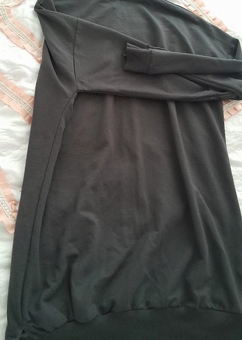 Siyah Baskılı Kadın Sweatshirt - Görsel 3